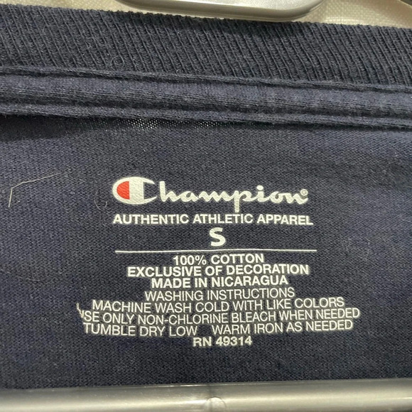 Champion Telluride TShirt Long Sleeve Navy Size Small - Picture 3 of 4